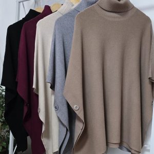 Poncho de Lanilla Diseño Oversize